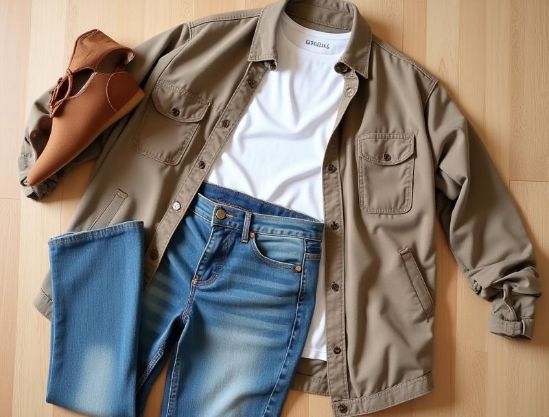 Photo showcasing a stylish, comfortable casual outfit perfect for weekend wear.